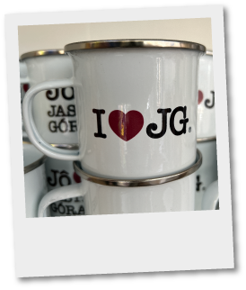 Kubek Emaliowany - I Love JG